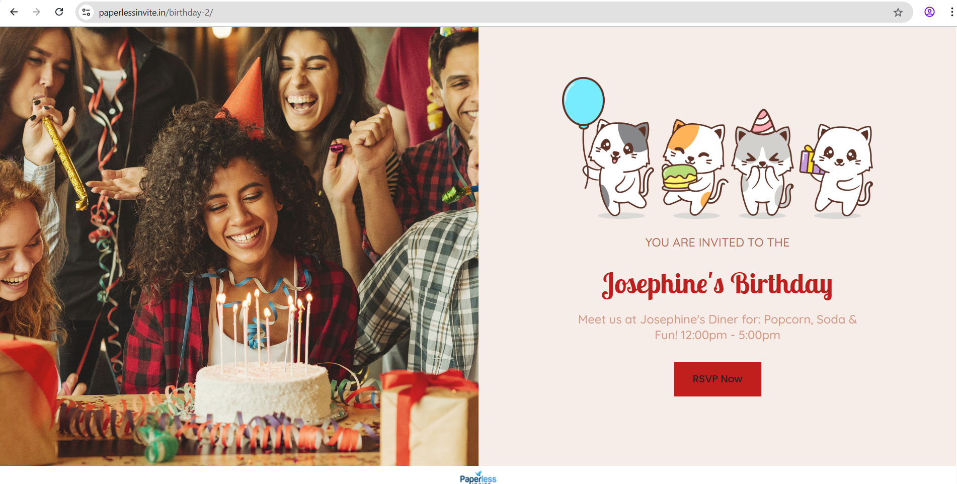 Birthday E-Invitation